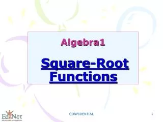 Algebra1 Square-Root Functions