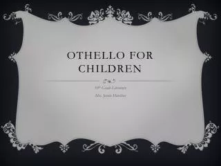Othello for children