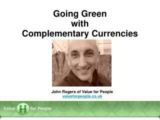 Going Green with Complementary Currencies