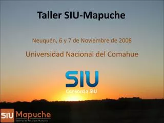 Taller SIU-Mapuche