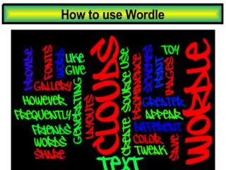 Step 1 : Access wordle