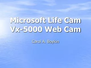 Microsoft Life Cam Vx-5000 Web Cam