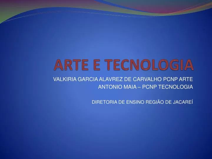 arte e tecnologia