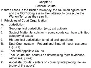 Chapter 3 Federal Courts