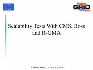 Scalability Tests With CMS, Boss and R-GMA