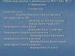 Публичный доклад о деятельности МОУ СОШ №13 п.Черёмухово - slide 1