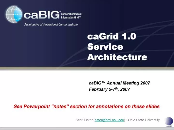 cagrid 1 0 service architecture