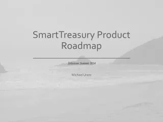 SmartTreasury Product Roadmap
