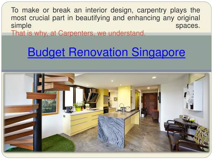 budget renovation singapore