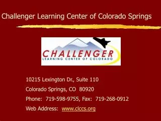 Challenger Learning Center of Colorado Springs