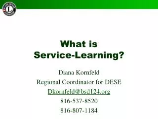 What is Service-Learning?