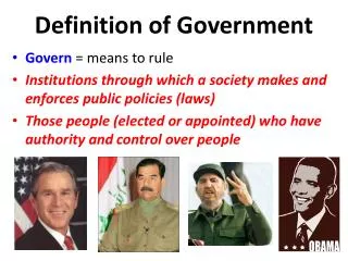 Definition of Government