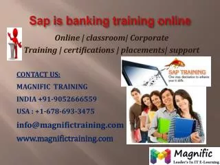 sap banking online training in bangalore