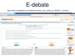 E-debate createdebate/debate/show/We_have_failed_on_WASH_in_Schools