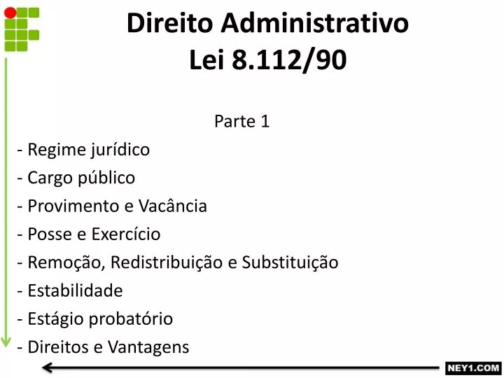 direito administrativo lei 8 112 90
