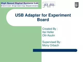USB Adapter for Experiment Board