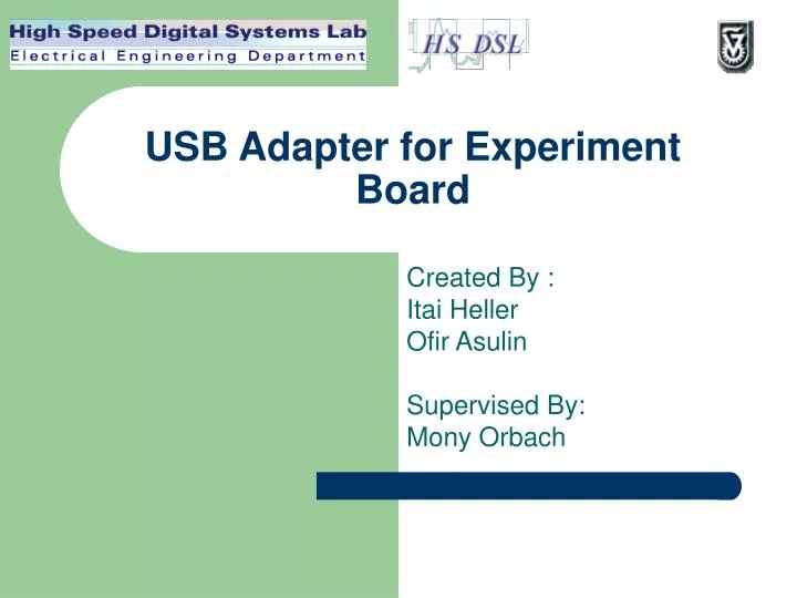 usb adapter for experiment board