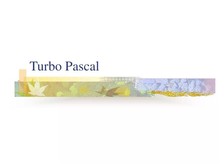 turbo pascal