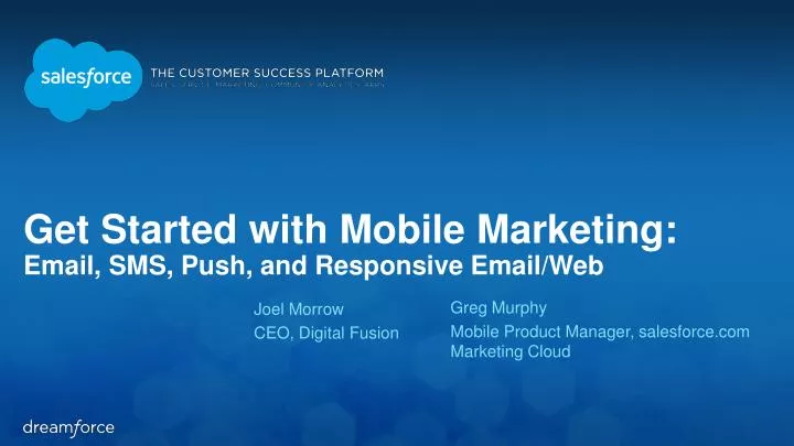 get started with mobile marketing email sms push and responsive email web