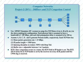 Computer Networks Project-2 (20%) – DiffServ and TCP Congestion Control