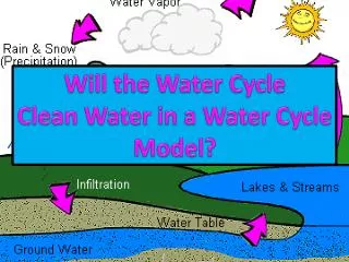 Will the Water Cycle Clean Water in a Water Cycle Model?
