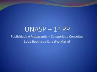 UNASP – 1º PP
