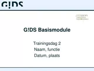 G!DS Basismodule