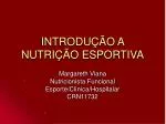 INTRODUÇÃO A NUTRIÇÃO ESPORTIVA - slide 1