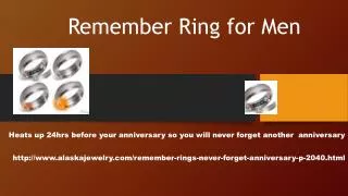 Remember Ring for Men