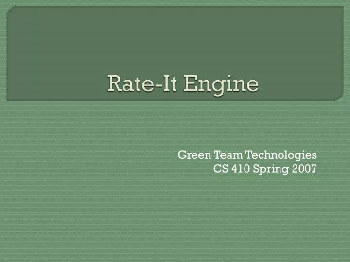rate it engine