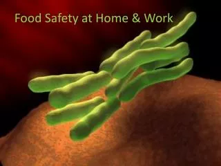 Food Safety at Home &amp; Work