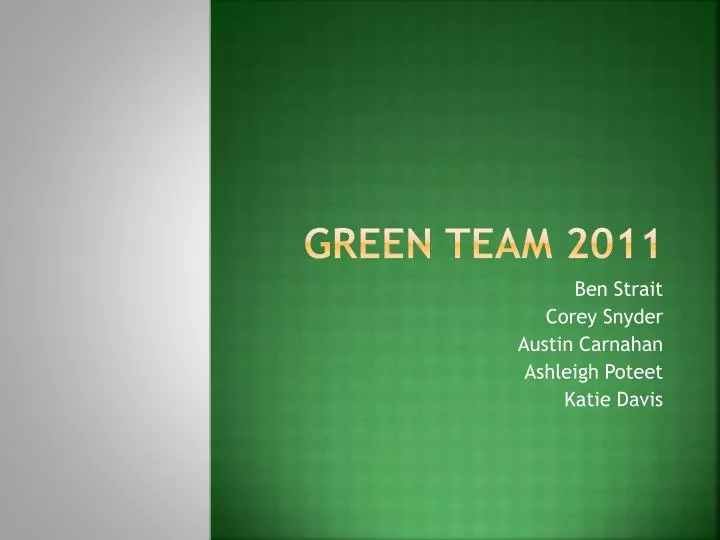 green team 2011