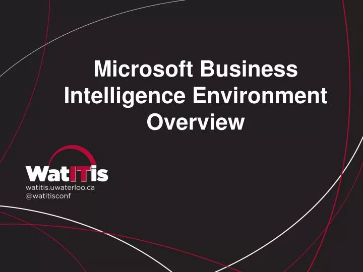 microsoft business intelligence environment overview