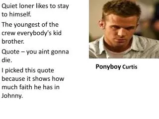 Ponyboy Curtis