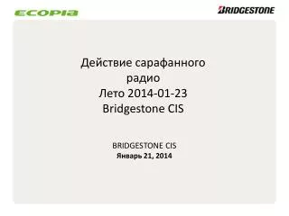 Действие сарафанного радио Лето 2014-01-23 Bridgestone CIS