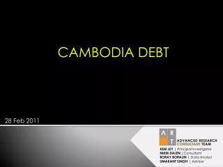 CAMBODIA DEBT
