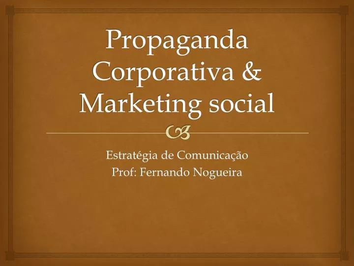 propaganda corporativa marketing social