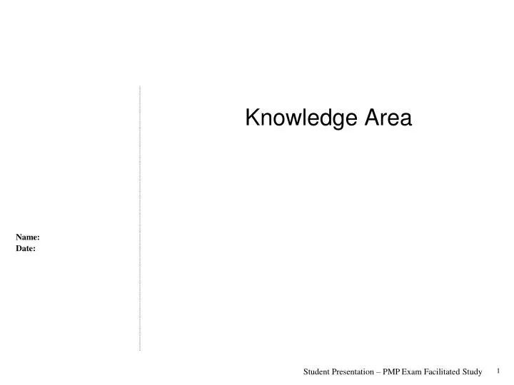 knowledge area