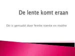 De lente komt eraan - slide 1