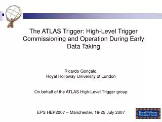 The ATLAS Trigger: High-Level Trigger Commissioning and Operation During Early Data Taking