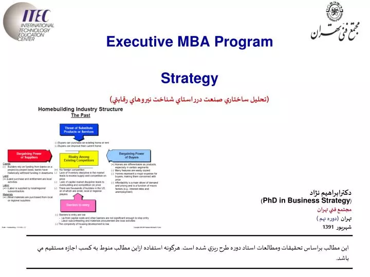 executive mba program strategy