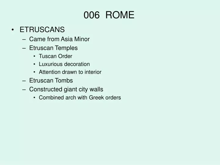 006 rome