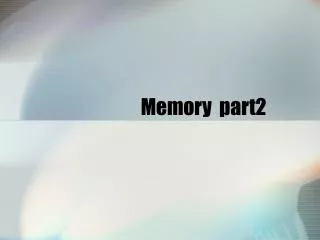 Memory part2