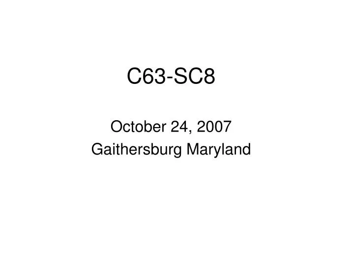 c63 sc8
