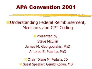 APA Convention 2001
