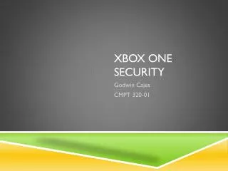 Xbox one Security