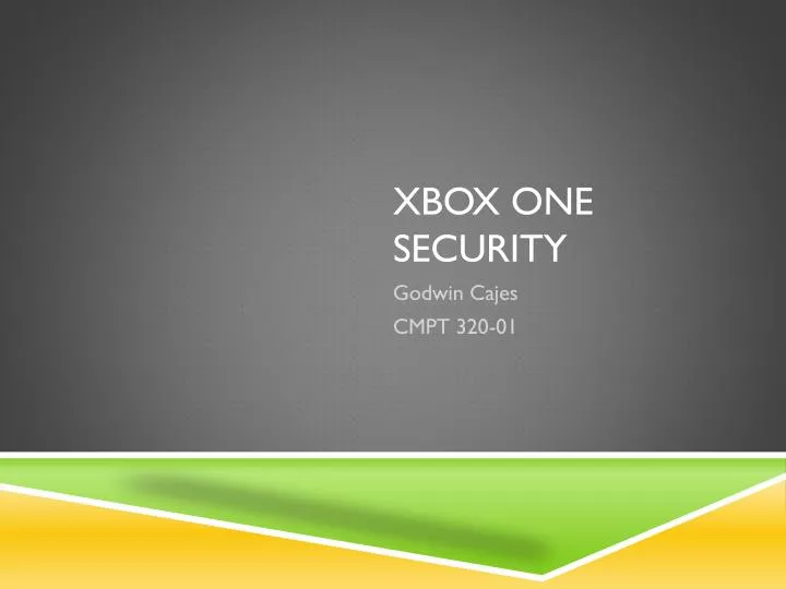 xbox one security