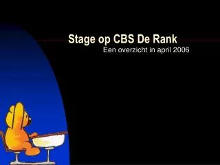 Stage op CBS De Rank