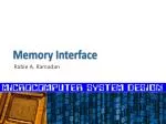 Memory Interface