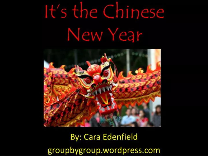 it s the chinese new year